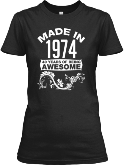 40 Years of Being Awesome | Teespring