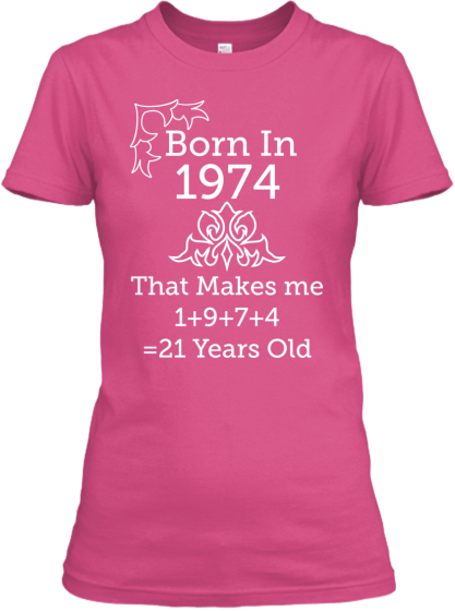 Born in 1974, Makes 21 Years Old | Teespring